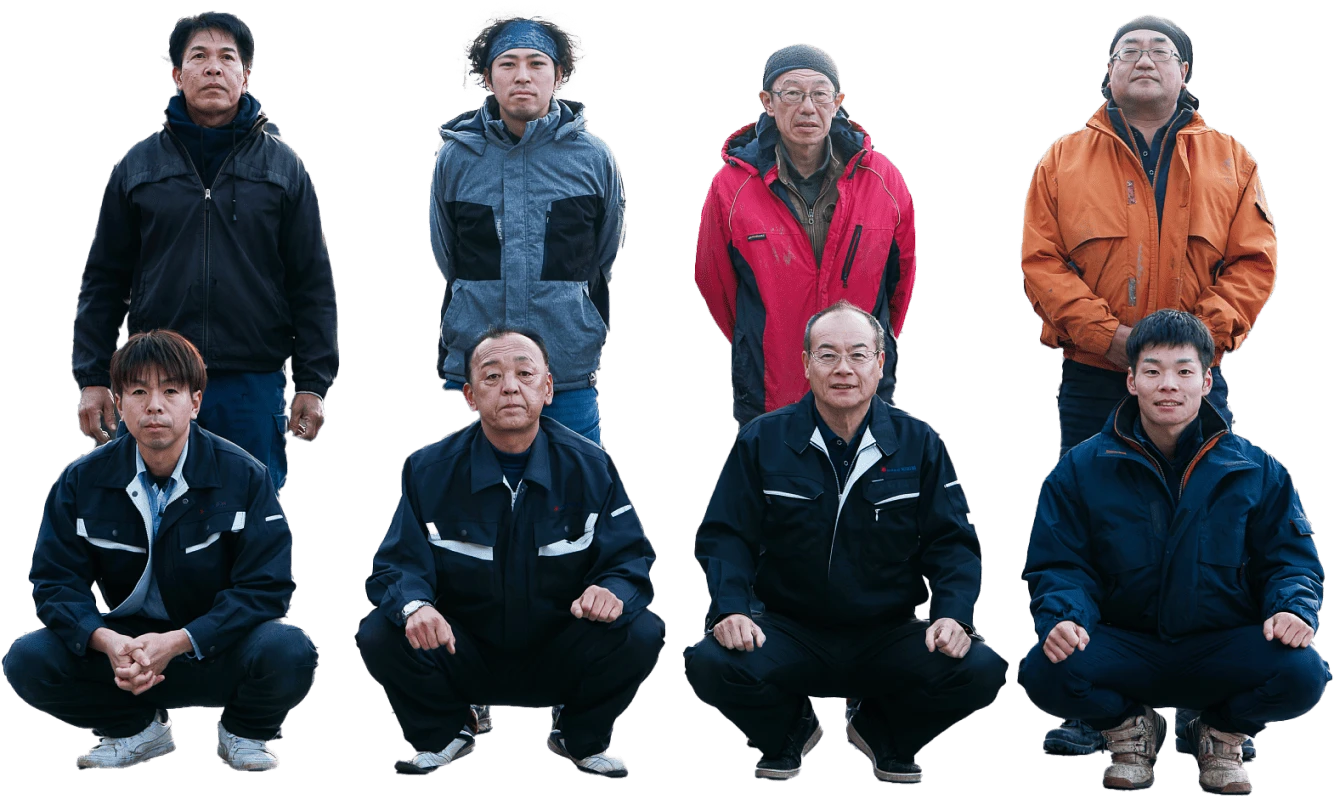 職人たちの写真